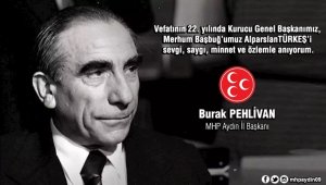 Aydın MHP, Başbuğ Alparslan Türkeş'i andı