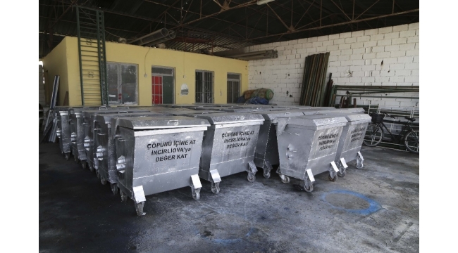 Efeler Belediyesi, İncirliova'ya çöp konteynırı hibe etti
