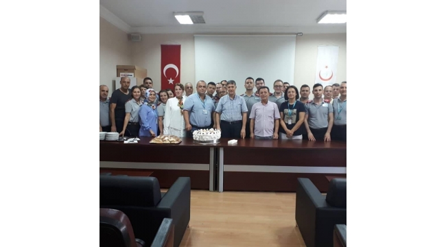 Atatürk Devlet Hastanesi'nde güvenlik görevlileri unutulmadı