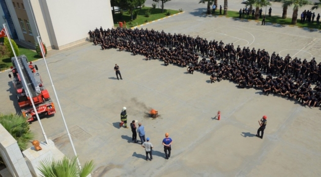 Aydın Polis Meslek Eğitim Merkezinde tatbikat yapıldı