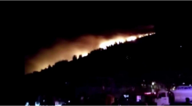 Datça'da 11 saattir devam eden yangında kasıt şüphesi