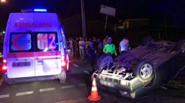 Aydın'da iki otomobil çarpıştı 6 yaralı