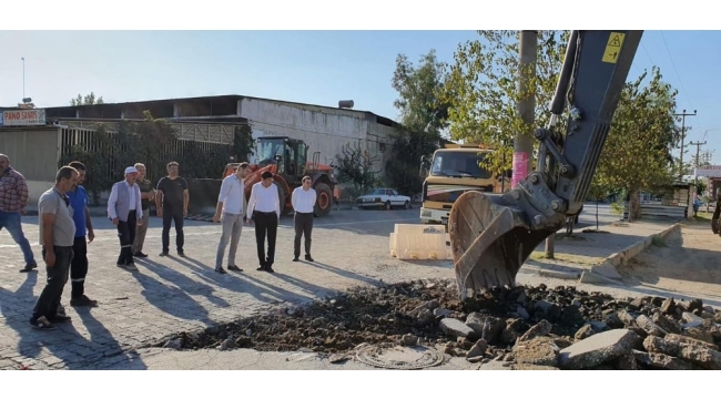 Nazilli Belediyesi, Yeni Sanayi Sitesi'ne kepçeyi vurdu