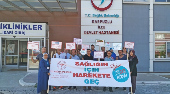 Karacasu'da Dünya Yürüyüş Günü Etkinliği düzenlendi