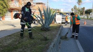 Efeler Belediyesi ekipleri peyzaj ve bakım çalışmalarına devam ediyor
