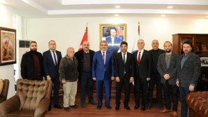 MHP İl Başkanı Alıcık, Rektör Aldemir'i ziyaret etti