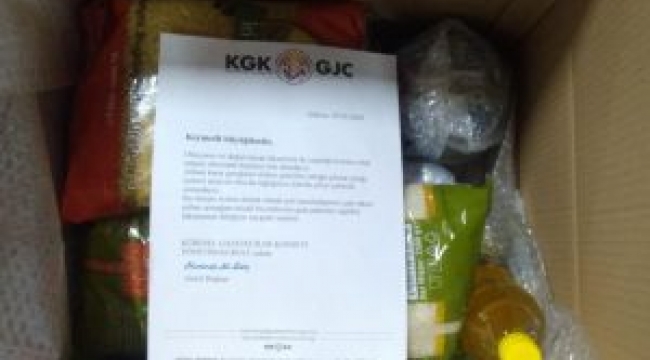 Küresel Gazeteciler Konseyinin gıda paketleri yola çıktı