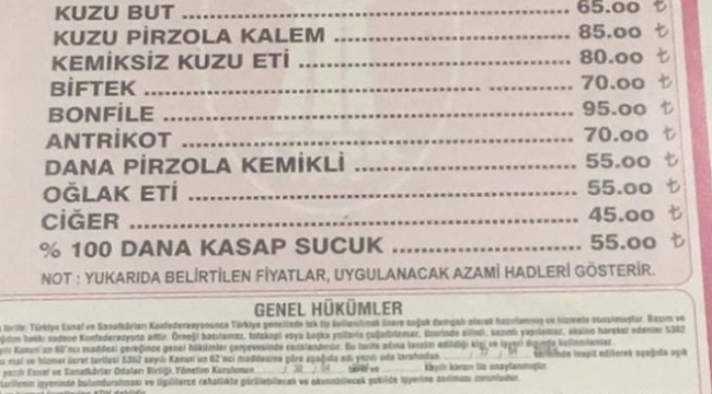 Aydın'da fahiş fiyatla et satan kasaplara ceza uyarısı