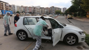 Efeler Belediyesi'nden servis araçlarına dezenfeksiyon