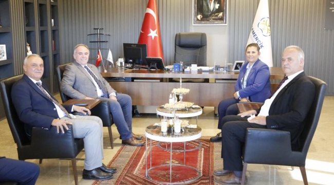 Başkan Çerçioğlu, Germencik Belediye Başkanı Öndeş ile bir araya geldi