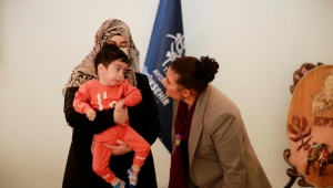 Başkan Çerçioğlu'ndan SMA hastası Alparslan bebeğe destek