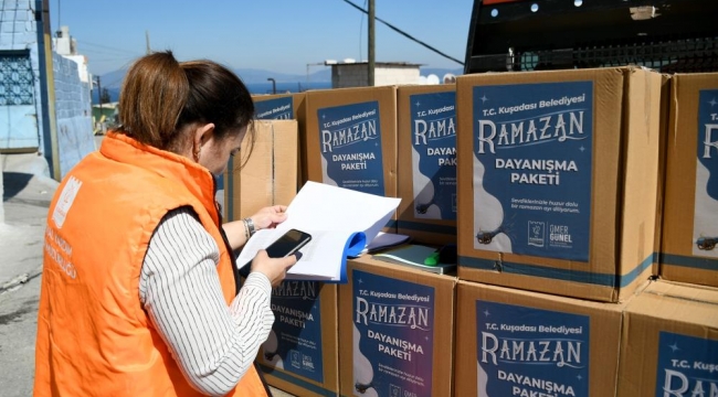 Kuşadası Belediyesi’den 4 bin aileye Ramazan yardımı