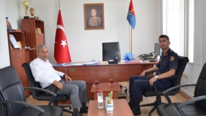 Başkan Kaplan Jandarma Komutanlığı'nı ziyaret etti
