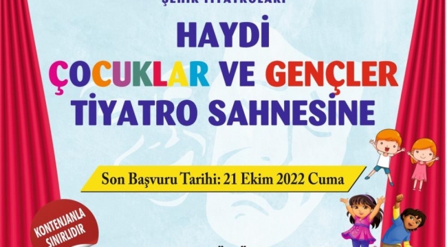  Aydın Büyükşehir Belediyesi'nin Tiyatro Atölyeleri başlıyor