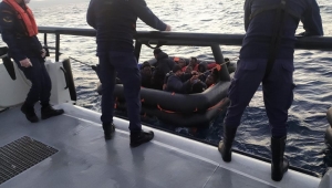 Aydın’da 35 düzensiz göçmen kurtarıldı