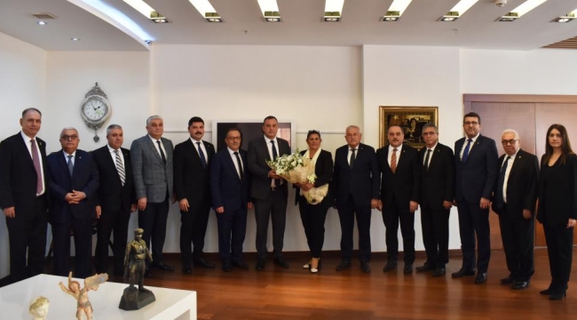  Aydın Ticaret Borsası heyeti, Başkan Çerçioğlu ile görüşt