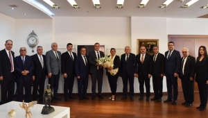  Aydın Ticaret Borsası heyeti, Başkan Çerçioğlu ile görüşt