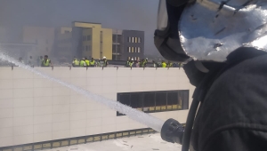 Aydın Şehir Hastanesi’nde yangın paniği